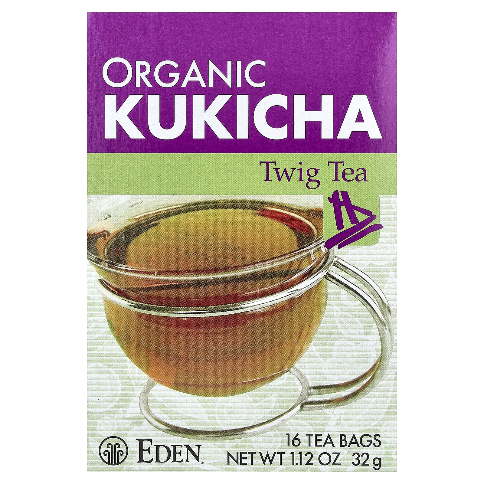 Чайные пакетики Eden Foods Organic Kukicha Twig Tea 16, 32 г — фото 2