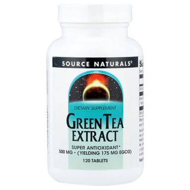 Зеленый чай Source Naturals Extract, 500 мг, 120 таблеток