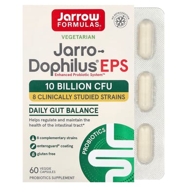 Пробиотик Jarrow Formulas Jarro-® EPS, 5 млрд КОЕ, 60 растительных капсул