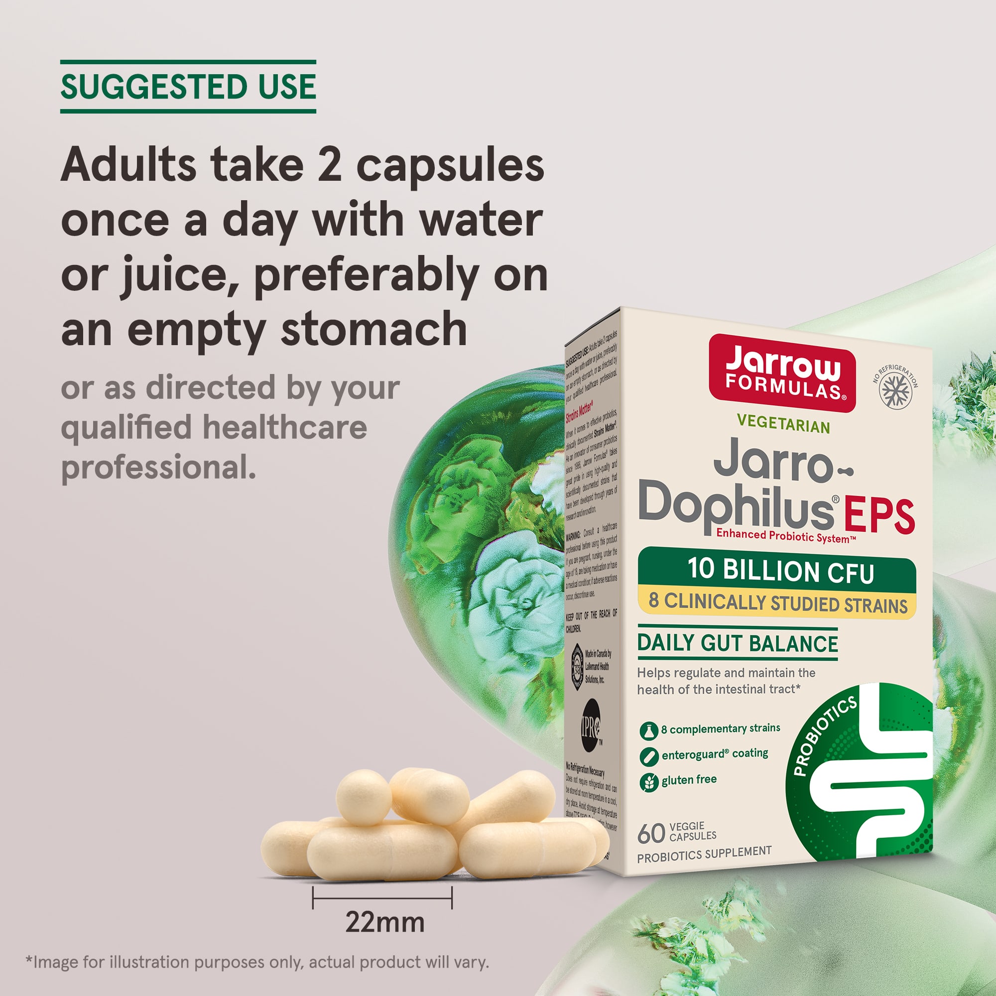 Пробиотик Jarrow Formulas Jarro-® EPS, 5 млрд КОЕ, 60 растительных капсул — фото 4