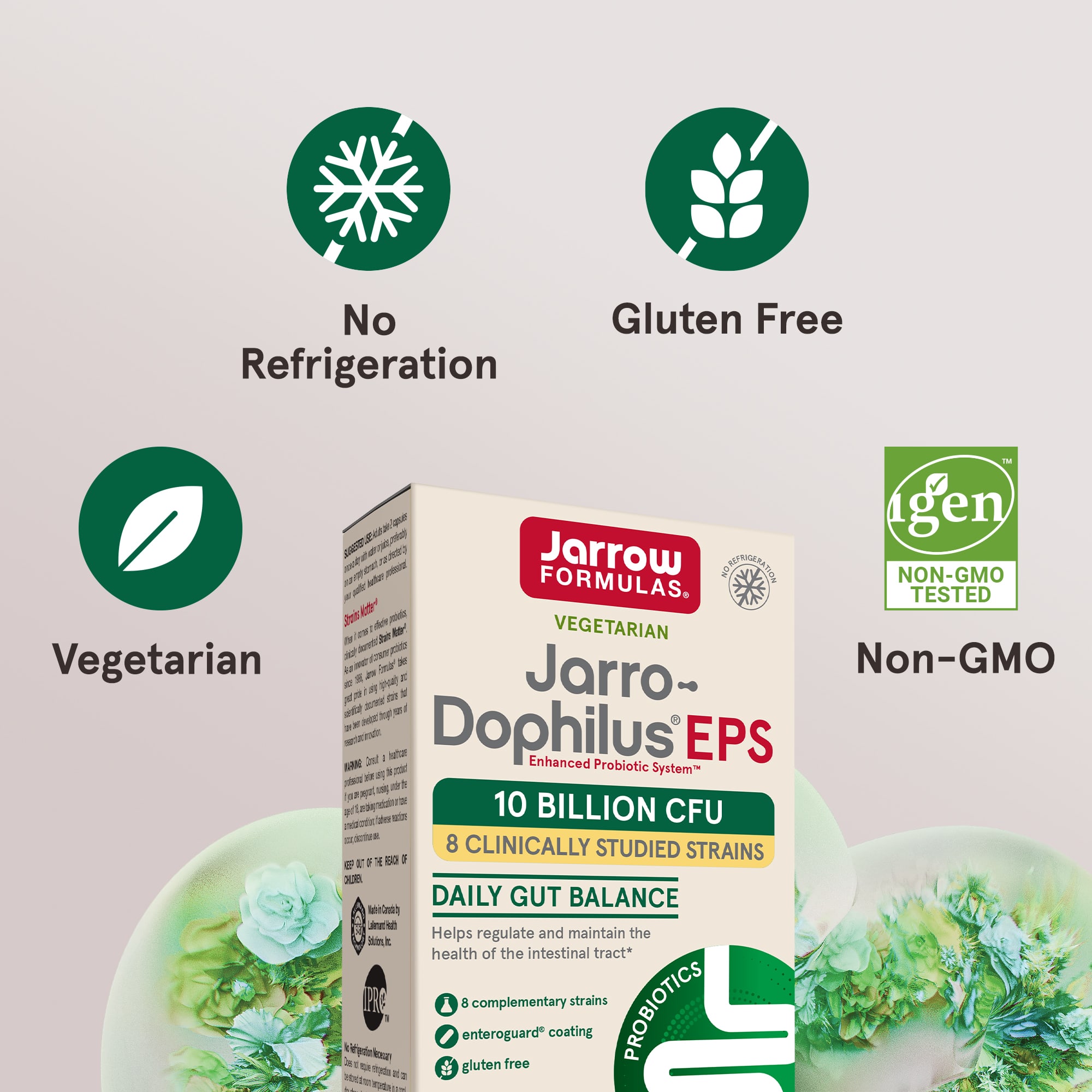 Пробиотик Jarrow Formulas Jarro-® EPS, 5 млрд КОЕ, 60 растительных капсул — фото 5