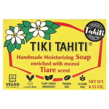 Мыло Monoi Tiare Tahiti Handmade Moisturizing Soap, Tiare, 130 г