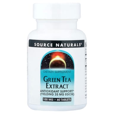 Зеленый чай Source Naturals Extract, 100 мг, 60 таблеток