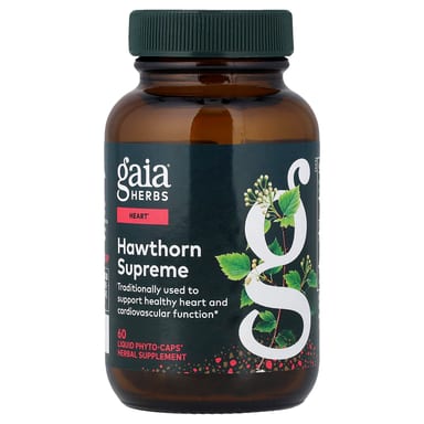 Ягоды боярышника Gaia Herbs Supreme 60 Vegan Liquid Phyto-Caps®, жидкая форма