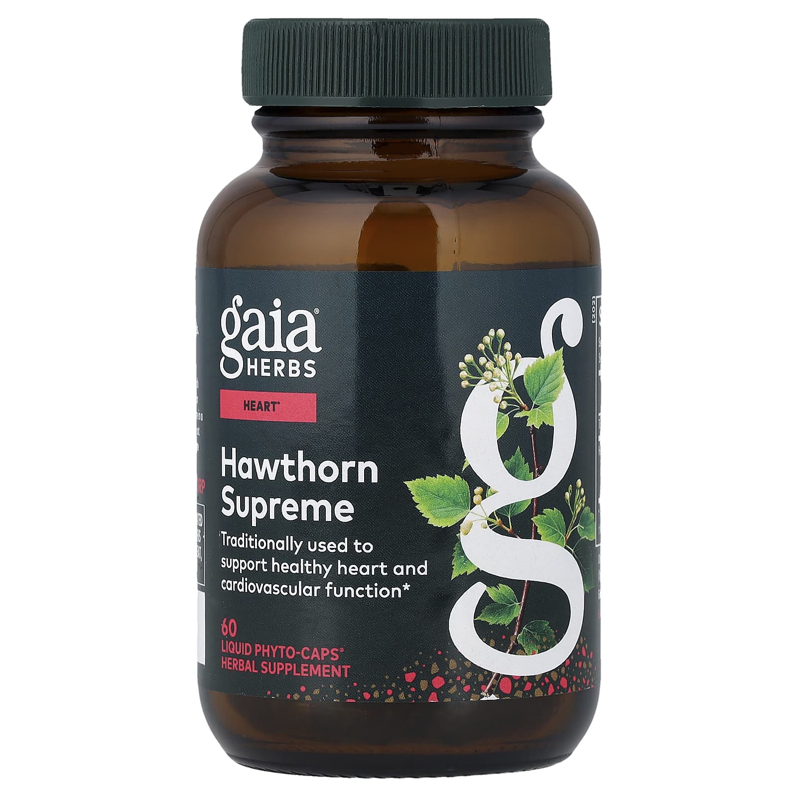 Ягоды боярышника Gaia Herbs Supreme 60 Vegan Liquid Phyto-Caps®, жидкая форма