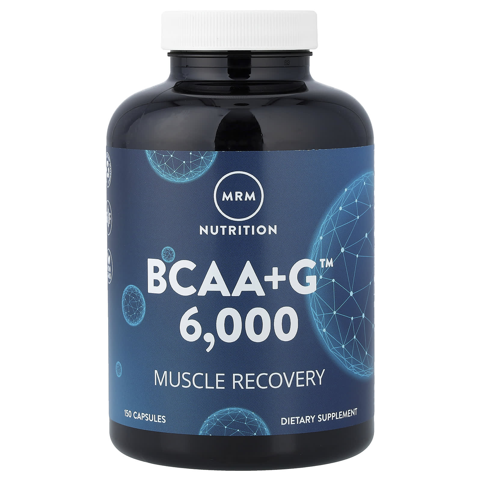 BCAA MRM Nutrition +G™ 6000, 150 капсул