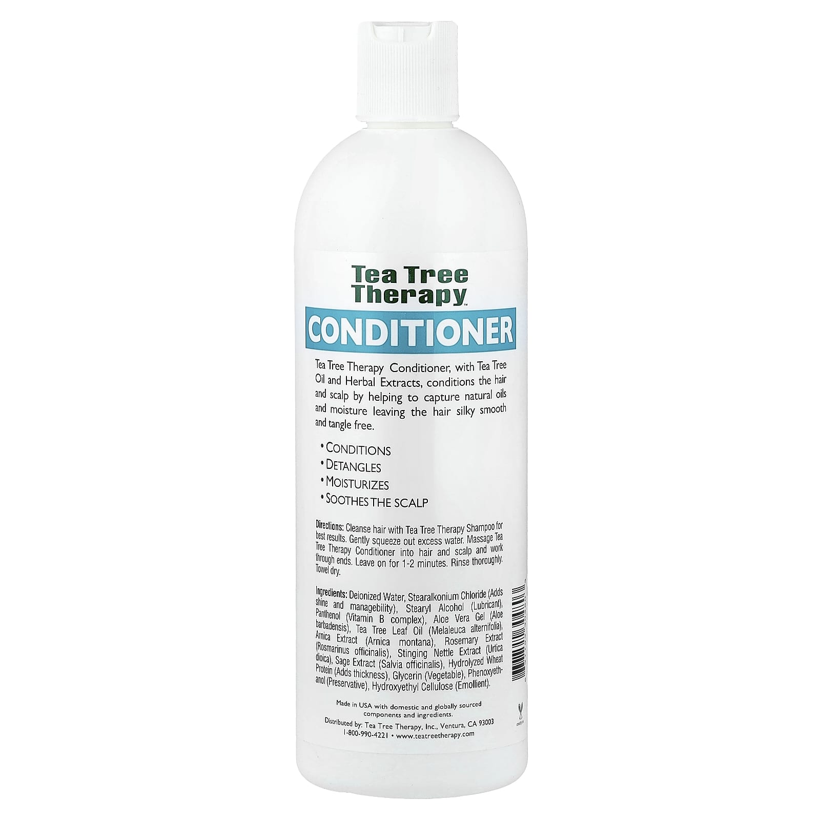 Масло чайного дерева Tea Tree Therapy Conditioner With and Herbal Extracts, 473 мл — фото 2