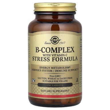 Комплекс витаминов B Solgar B-Complex with Vitamin C Stress Formula, 250 таблеток