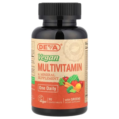 Мультивитаминно-минеральный комплекс Deva Vegan Supplement One Daily 90 Coated Tablets, таблетки