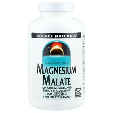 Фото товара: Магний малат Source Naturals, 200 капсул