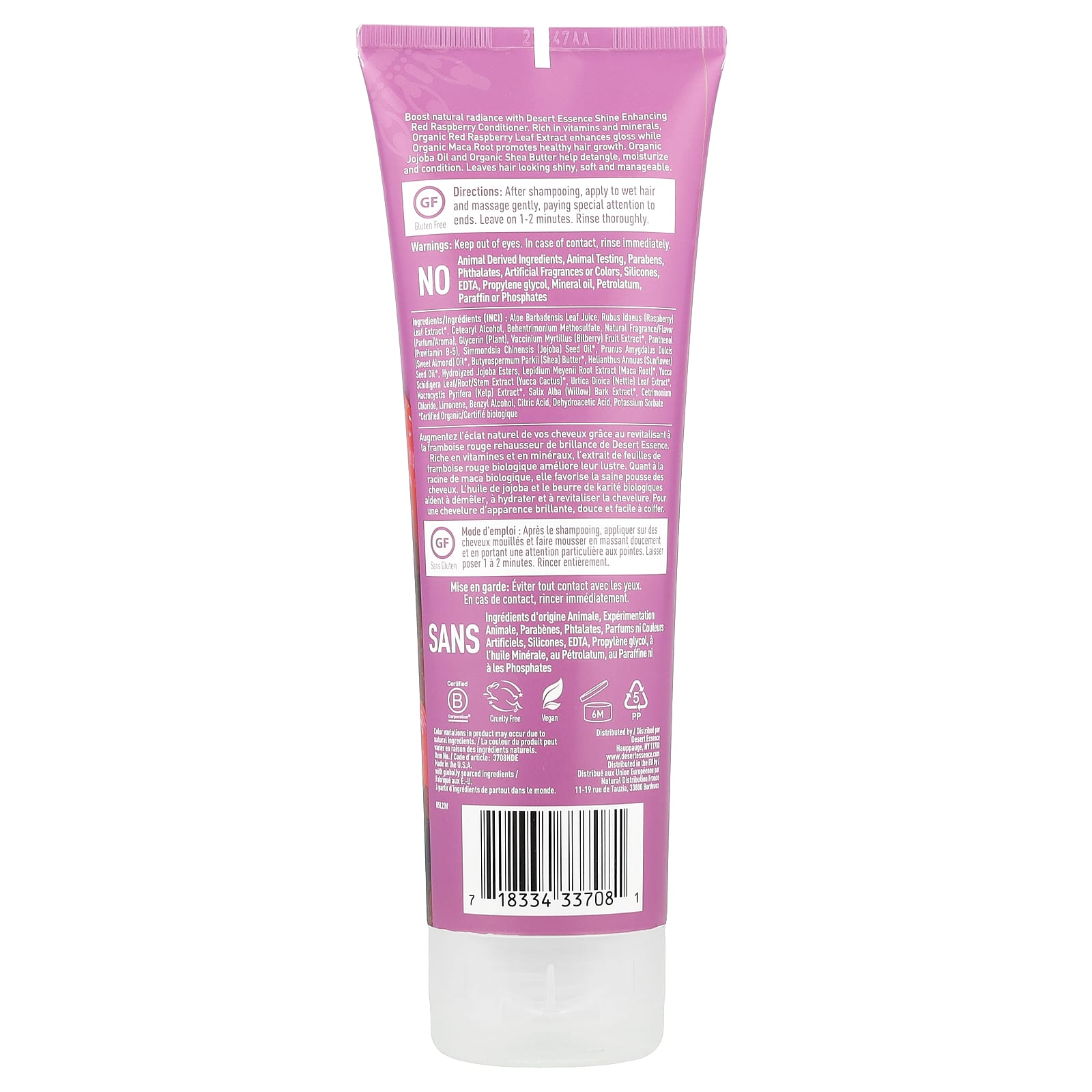 Кондиционер Desert Essence, вкус Red Raspberry, 237 мл — фото 2