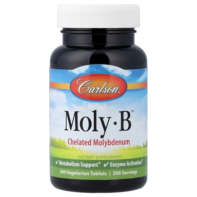 Молибден Carlson Moly-B™ Chelated, 500 мкг, 300 растительных таблеток