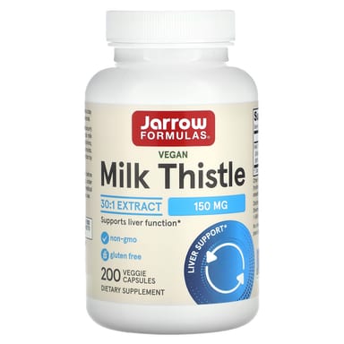 Расторопша Jarrow Formulas Vegan, 150 мг, 200 растительных капсул