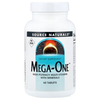 Железо Source Naturals Mega-One™ No, 60 таблеток