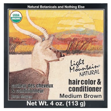 Кондиционер Light Mountain Natural Hair Color & Medium Brown, 113 г