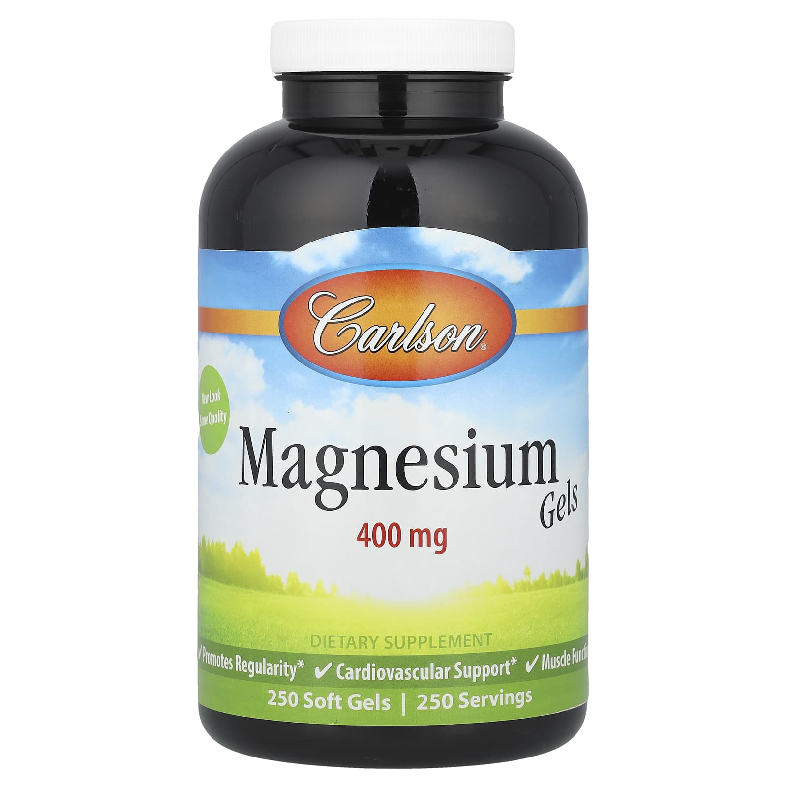 Магний Carlson Gels, 400 мг, 250 мягких капсул