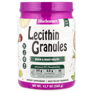 Лецитин Bluebonnet Nutrition Granules, без вкуса, 360 г