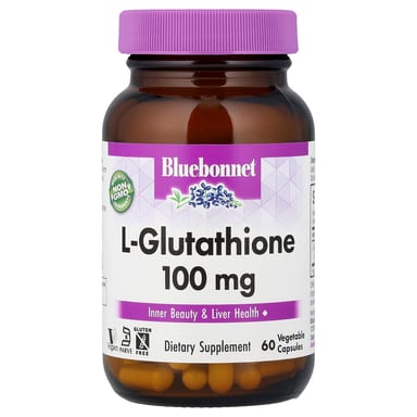 Глутатион Bluebonnet Nutrition L-, 100 мг, 60 растительных капсул