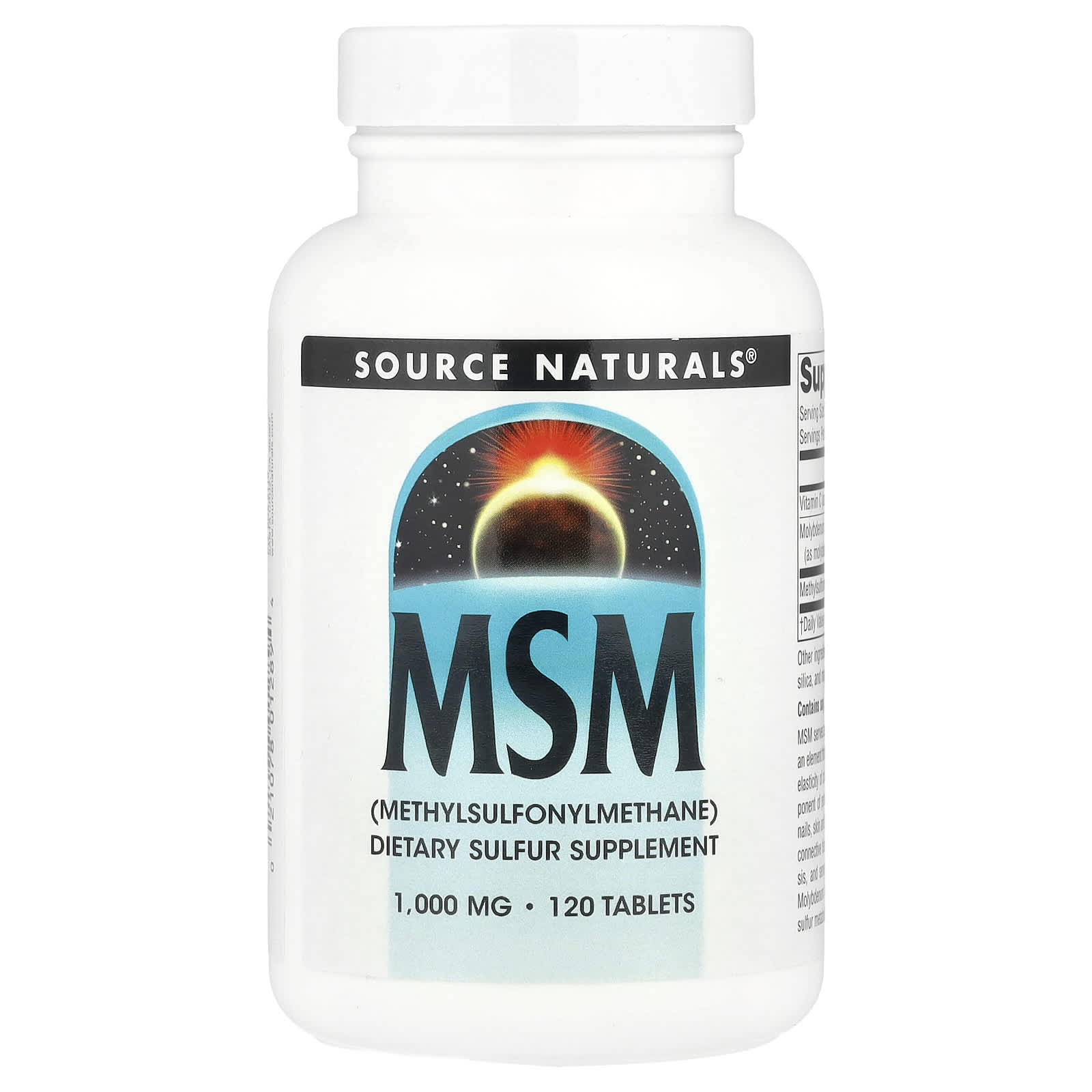 МСМ Source Naturals, 120 таблеток