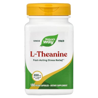 L-теанин Nature's Way L-Theanine, 100 мг, 180 растительных капсул