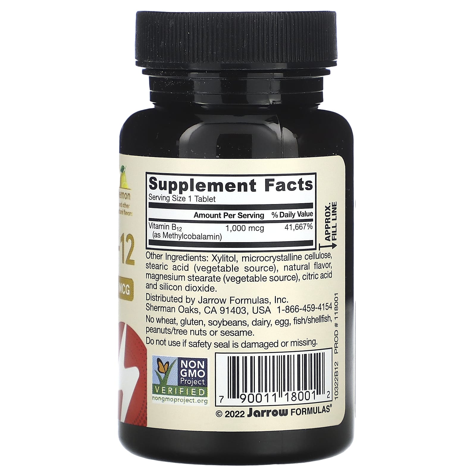 Метил B12 Jarrow Formulas Methyl, вкус Lemon, 1000 мкг, 100 жевательных таблеток — фото 2