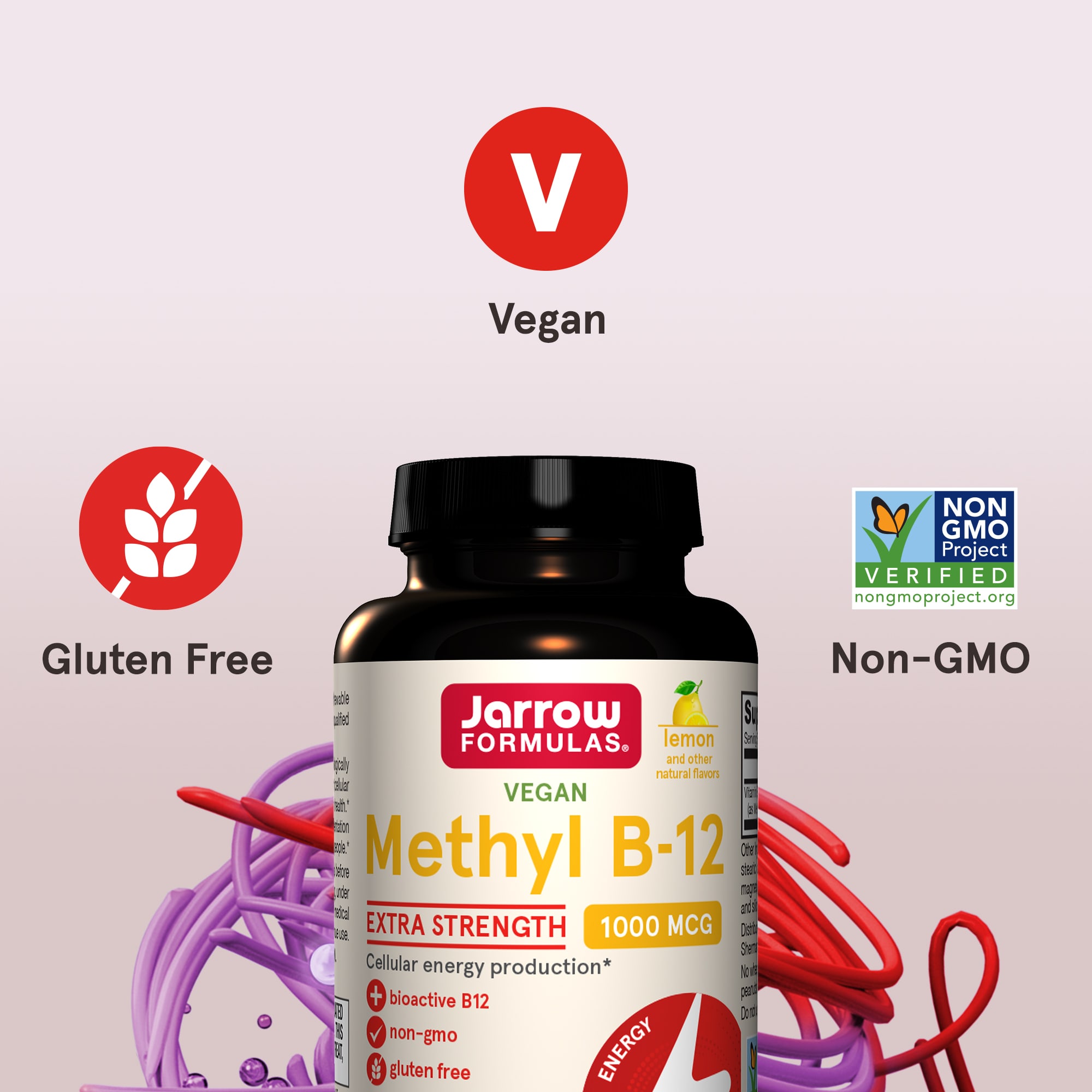 Метил B12 Jarrow Formulas Methyl, вкус Lemon, 1000 мкг, 100 жевательных таблеток — фото 6