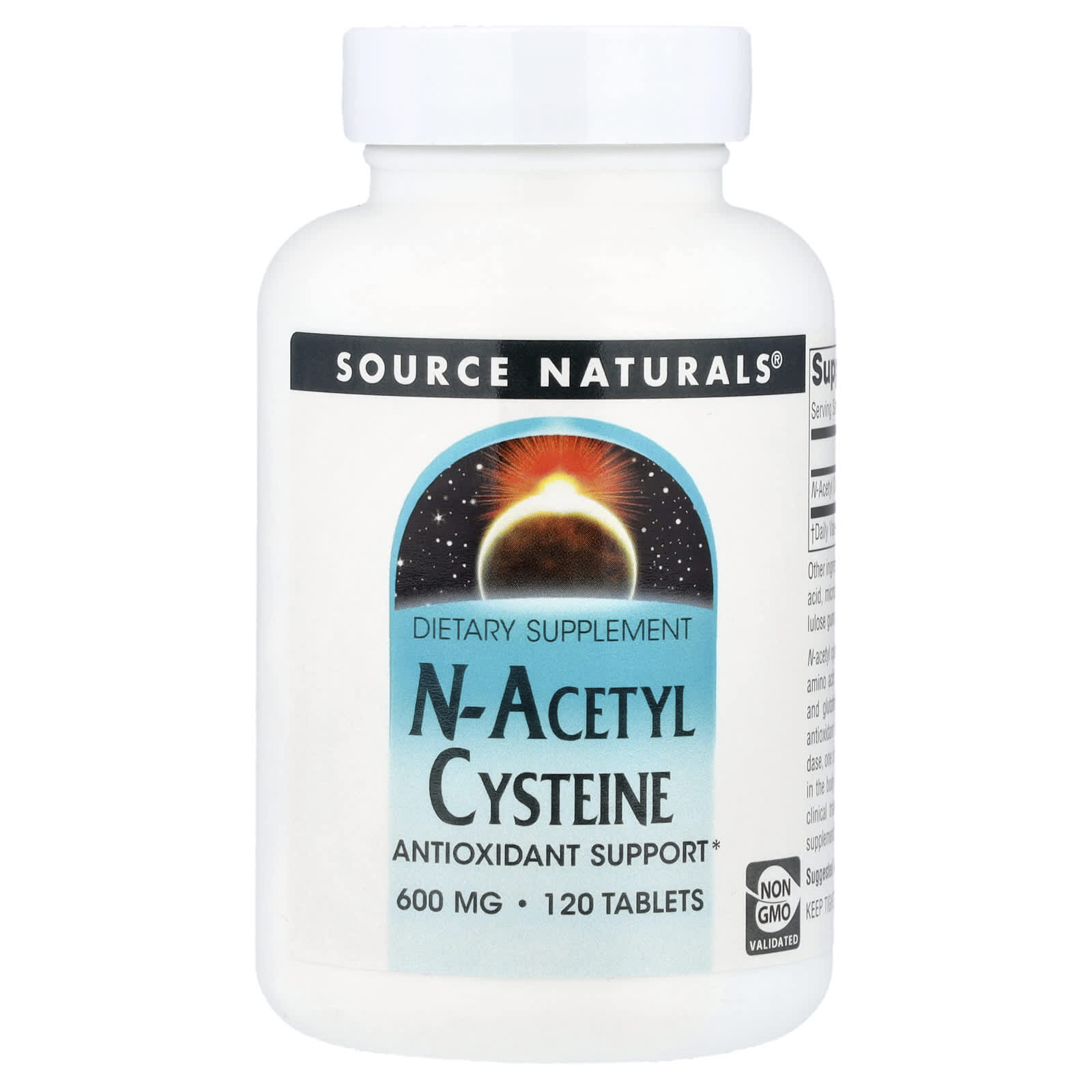 N-ацетилцистеин Source Naturals N-Acetyl Cysteine, 600 мг, 120 таблеток