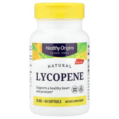 Ликопин Healthy Origins Natural, 15 мг, 60 мягких капсул