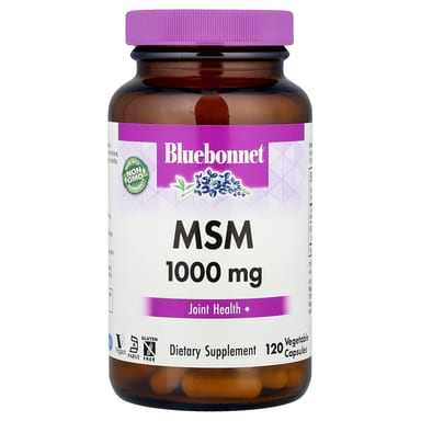 МСМ Bluebonnet Nutrition, 1000 мг, 120 растительных капсул
