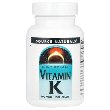 Витамин K Source Naturals, 500 мкг, 200 таблеток