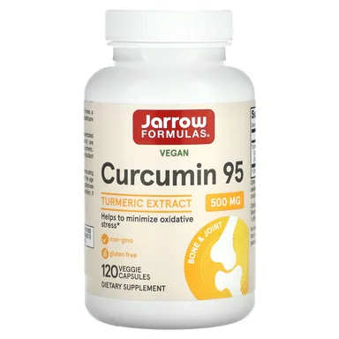 Фото товара: Куркумин Jarrow Formulas 95 Turmeric Extract, 500 мг, 120 растительных капсул