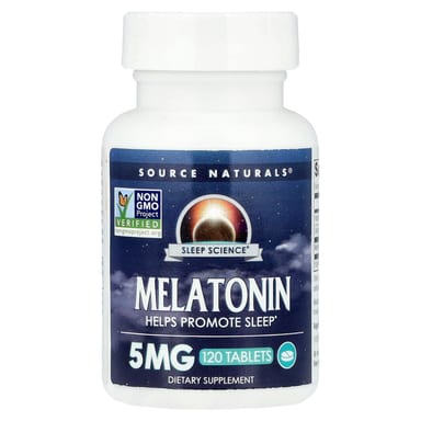 Мелатонин Source Naturals Sleep Science®, 5 мг, 120 таблеток