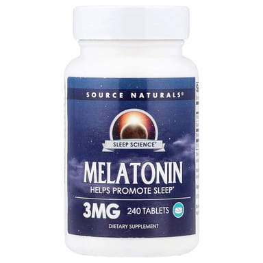 Мелатонин Source Naturals Sleep Science®, 3 мг, 240 таблеток
