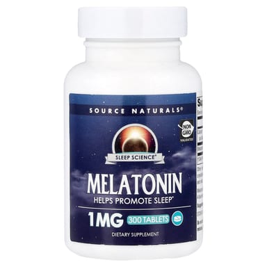 Мелатонин Source Naturals Sleep Science®, 1 мг, 300 таблеток