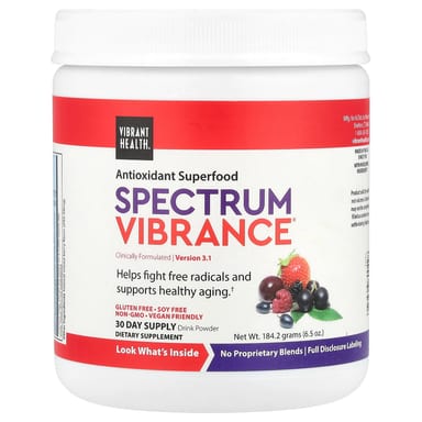 Антиоксидантный суперфуд Vibrant Health, 184.2 г (6.5 oz), смешанные ягоды