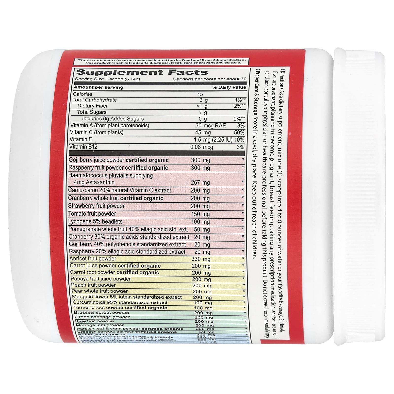 Антиоксидантный суперфуд Vibrant Health, 184.2 г (6.5 oz), смешанные ягоды — фото 2