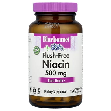 Ниацин Bluebonnet Nutrition, 120 растительных капсул