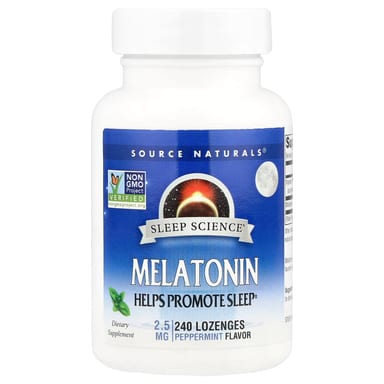 Мелатонин Source Naturals Sleep Science®, оттенок Peppermint, 2.5 мг, 240 пастилок