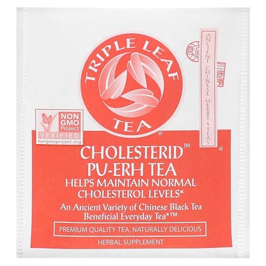Чайные пакетики Triple Leaf Tea Cholesterid™-Pu-Erh Tea 20, 38 г