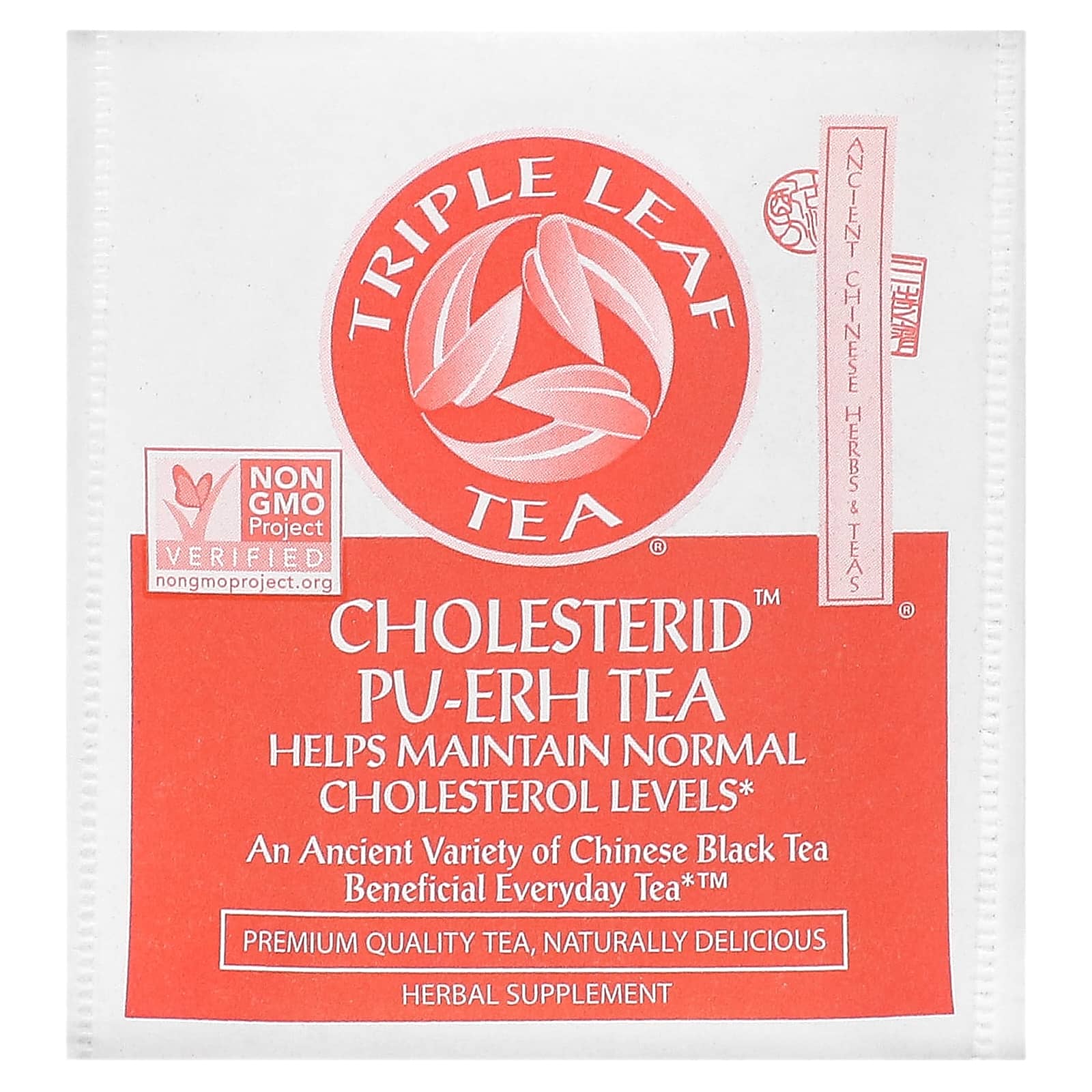 Чайные пакетики Triple Leaf Tea Cholesterid™-Pu-Erh Tea 20, 38 г