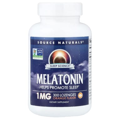 Мелатонин Source Naturals Sleep Science®, вкус Orange, 1 мг, 300 пастилок