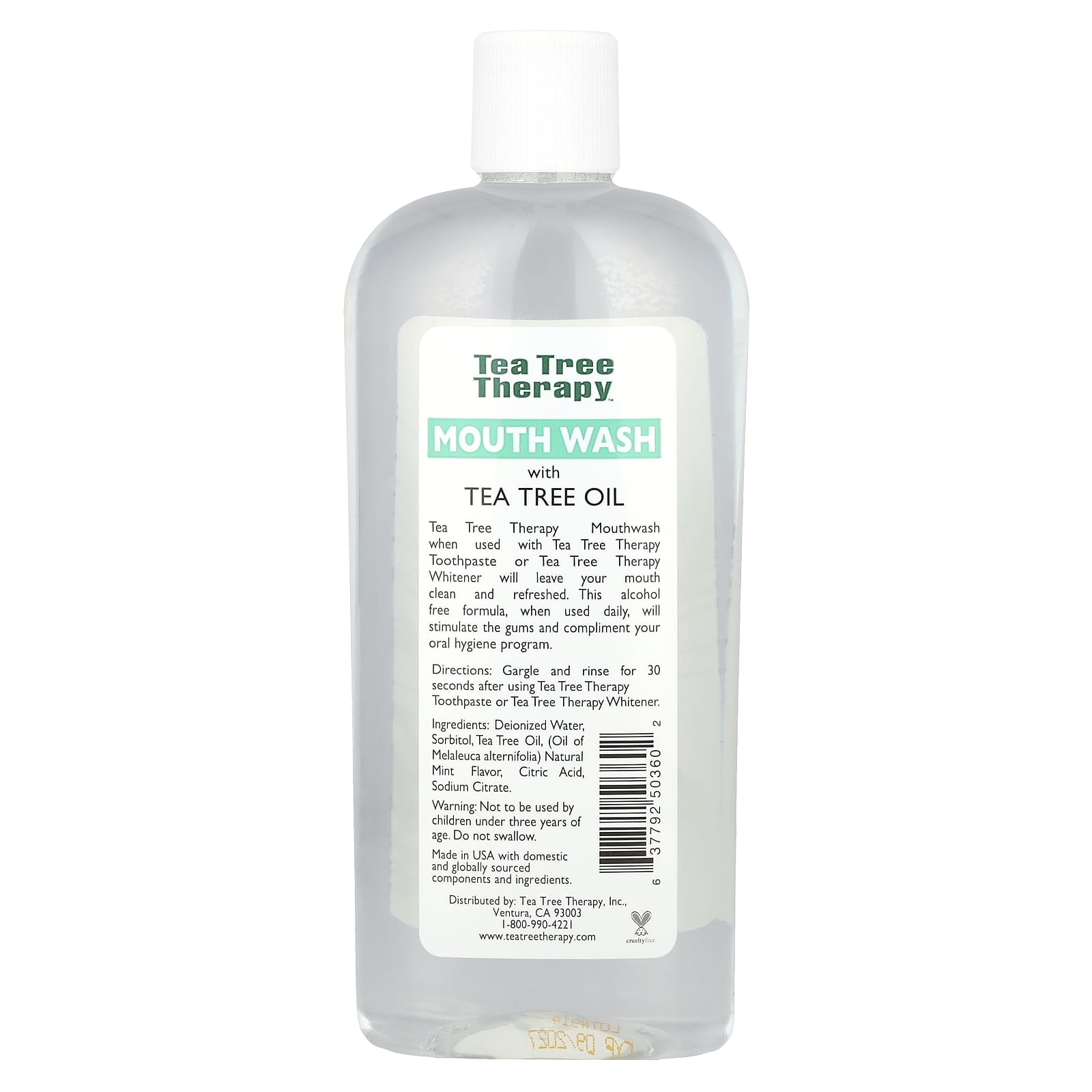 Масло чайного дерева Tea Tree Therapy Mouthwash with Natural Fresh, 354 мл — фото 2