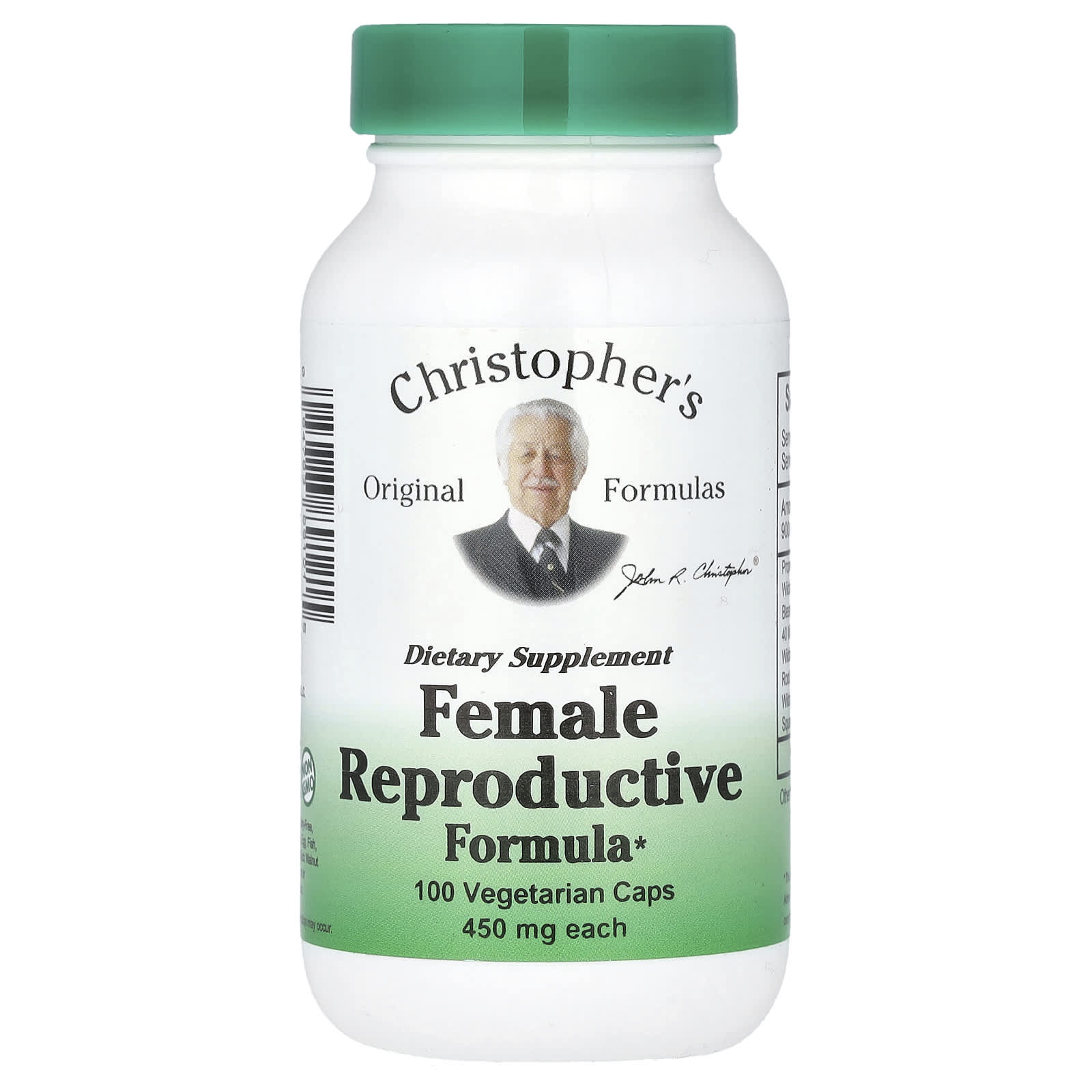 Комплекс Christopher's Original Formulas Female Reproductive, оттенок 100 Vegetarian Caps