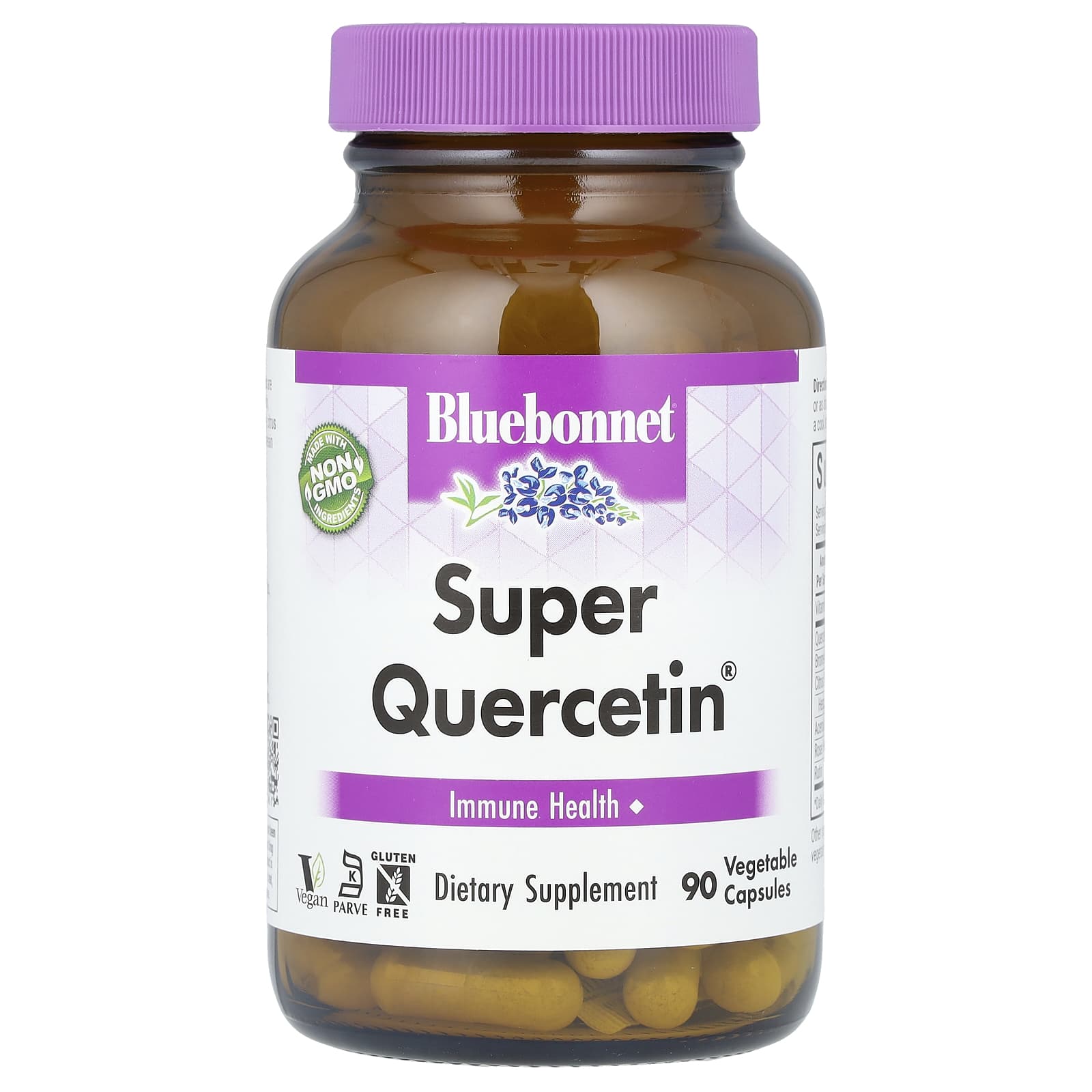 Кверцетин Bluebonnet Nutrition Super, 90 растительных капсул