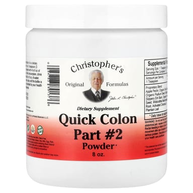 Порошок Christopher's Original Formulas Quick Colon Part #2, 8 унций