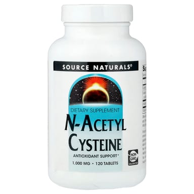 N-ацетилцистеин Source Naturals N-Acetyl Cysteine, 1000 мг, 120 таблеток