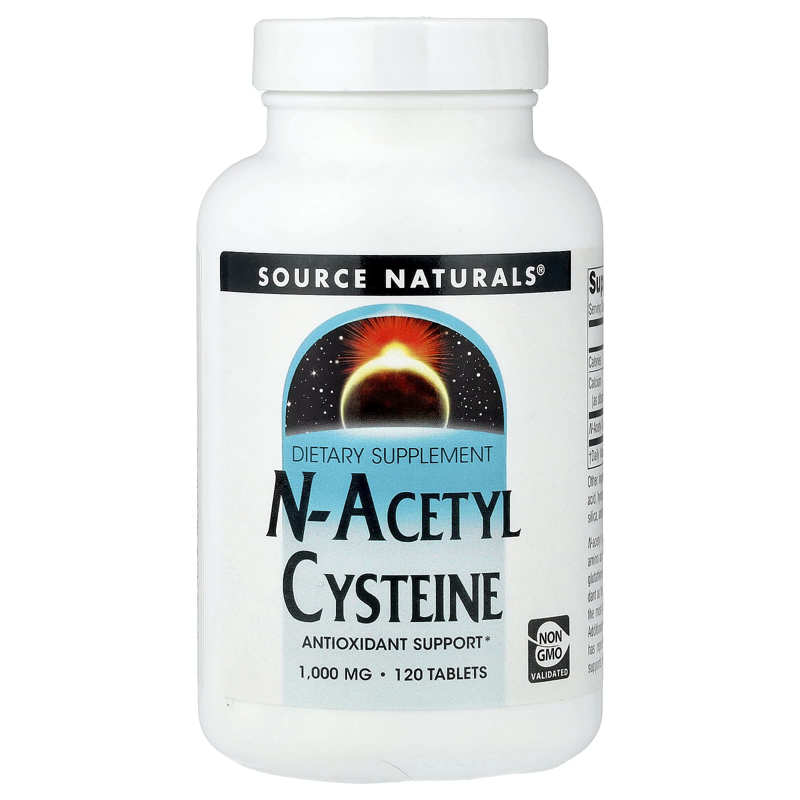 N-ацетилцистеин Source Naturals N-Acetyl Cysteine, 1000 мг, 120 таблеток