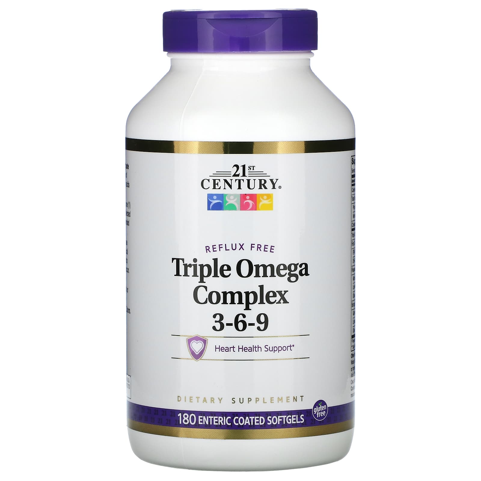 Комплекс 21st Century Triple Omega 3-6-9 180, мягкие капсулы