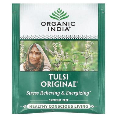 Чай Organic India Tulsi Original, без кофеина, оттенок 18 Infusion Bags, 32.4 г