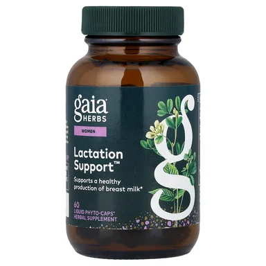 Фото товара: Поддержка лактации Gaia Herbs, 60 жидких фитокапсул